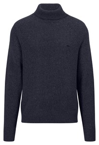 Fynch-Hatton Rollneck Donegal Pullover Navy
