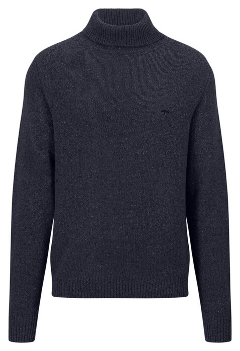 Fynch-Hatton Rollneck Donegal Pullover Navy