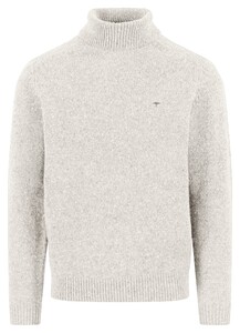 Fynch-Hatton Rollneck Donegal Wool Blend Pullover Winter White