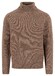 Fynch-Hatton Rollneck Donegal Wool Blend Trui Dark Chocolate