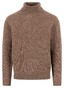 Fynch-Hatton Rollneck Donegal Wool Blend Trui Dark Chocolate