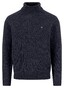 Fynch-Hatton Rollneck Donegal Wool Blend Trui Navy
