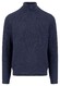 Fynch-Hatton Rollneck Square Triple Stripe Texture Trui Navy