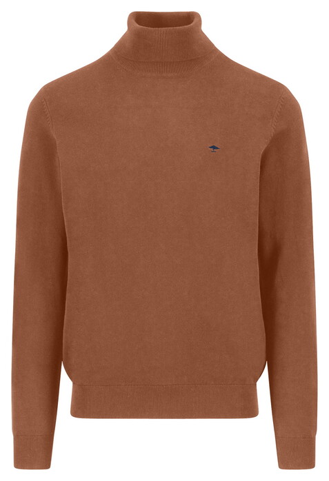 Fynch-Hatton Rollneck Superfine Cotton Trui Hazel