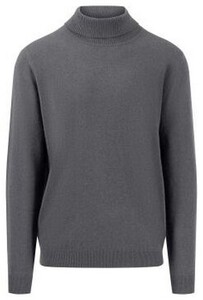 Fynch-Hatton Rollneck Uni Color Cashmere Trui Steel