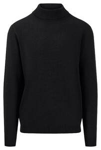 Fynch-Hatton Rollneck Uni Color Cashmere Trui Zwart