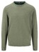 Fynch-Hatton Ronde Hals Fine Knit Cotton Trui Light Khaki