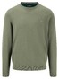 Fynch-Hatton Ronde Hals Fine Knit Cotton Trui Light Khaki