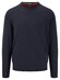 Fynch-Hatton Ronde Hals Fine Knit Cotton Trui Navy