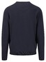 Fynch-Hatton Ronde Hals Fine Knit Cotton Trui Navy