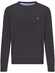 Fynch-Hatton Ronde Hals Superfine Cotton Trui Charcoal