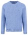 Fynch-Hatton Ronde Hals Superfine Cotton Trui Crystal Blue
