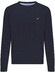 Fynch-Hatton Ronde Hals Superfine Cotton Trui Navy