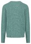 Fynch-Hatton Ronde Hals Triple Stripe Squares Texture Trui Fern