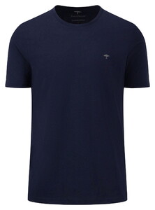 Fynch-Hatton Ronde Hals Uni Cotton T-Shirt Navy