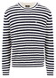 Fynch-Hatton Round Neck Striped Bouclé Trui New Off White