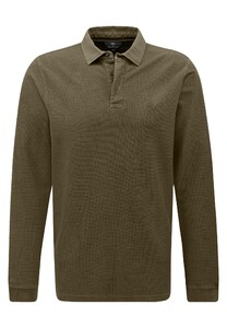 Fynch-Hatton Rugby Shirt Garment Dyed Longsleeve Pullover Deep Forest