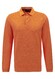 Fynch-Hatton Rugby Shirt Garment Dyed Longsleeve Trui Burnt Orange