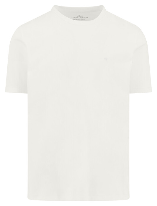 Fynch-Hatton Sanforized Cotton Crew Neck T-Shirt New Off White