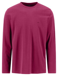 Fynch-Hatton Sanforized Cotton Uni Color Round Neck T-Shirt Grape