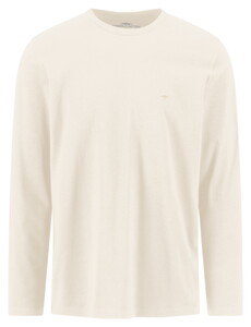 Fynch-Hatton Sanforized Cotton Uni Color Round Neck T-Shirt Snow White