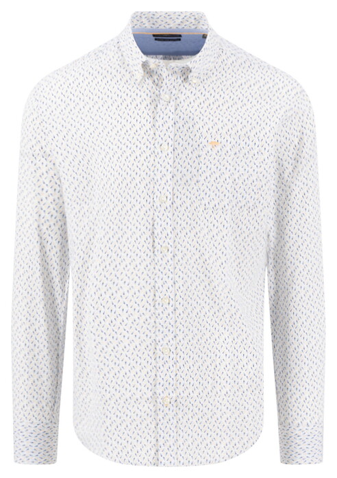 Fynch-Hatton Seasonal Multi Pattern Button-Down Overhemd Tangerine