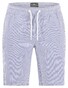 Fynch-Hatton Seersucker Stripe Drawstring Pull-On Bermuda Blauw