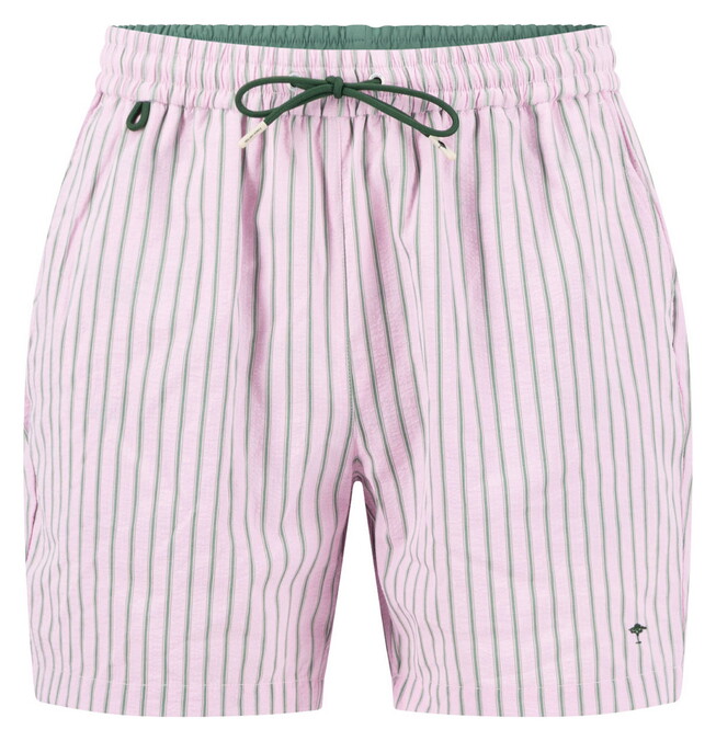 Fynch-Hatton Seersucker Stripe Drawstring Swim Short Magnolia