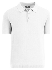 Fynch-Hatton Short Sleeve Air Cotton Polo New Off White