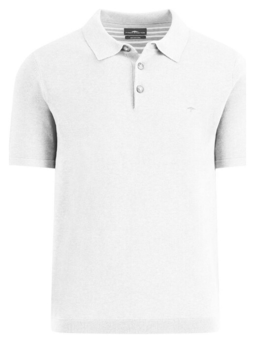 Fynch-Hatton Short Sleeve Air Cotton Polo New Off White