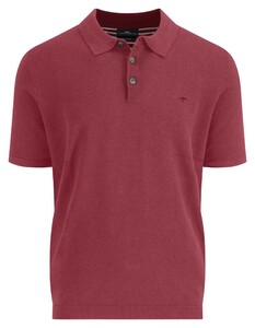 Fynch-Hatton Short Sleeve Air Cotton Poloshirt Berry