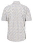 Fynch-Hatton Short Sleeve Flower Pattern Button-Down Overhemd Tangerine