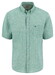 Fynch-Hatton Short Sleeve Linnen Cotton Solid Color Button-Down Overhemd Jade
