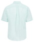 Fynch-Hatton Short Sleeve Linnen Cotton Solid Color Button-Down Overhemd Mint
