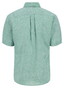 Fynch-Hatton Short Sleeve Linnen Cotton Solid Color Button-Down Shirt Jade