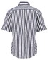 Fynch-Hatton Short Sleeve Striped Cotton Overhemd Marine