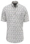 Fynch-Hatton Short Sleeve Summer Flower Pattern Overhemd Magnolia
