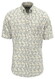 Fynch-Hatton Short Sleeve Summer Flower Pattern Overhemd Pale Yellow