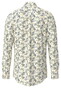 Fynch-Hatton Slub Flower Pattern Button-Down Overhemd Pale Yellow