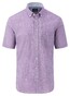 Fynch-Hatton Slub Solid Vague Check Button Down Overhemd Dusty Lavender