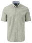 Fynch-Hatton Slub Solid Vague Check Button Down Shirt Dusty Olive
