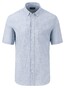 Fynch-Hatton Slub Solid Vague Check Button Down Shirt Summer Breeze