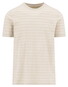 Fynch-Hatton Slub Stripe Crew Neck T-Shirt Cement