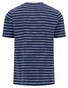 Fynch-Hatton Slub Stripe Crew Neck T-Shirt Marine