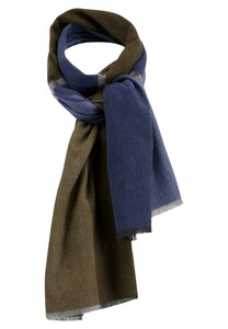 Fynch-Hatton Soft Big Check Scarf Deep Forest