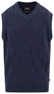 Fynch-Hatton Soft Knit Cotton Wool Cable Supersoft Touch Spencer Navy