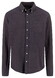 Fynch-Hatton Solid Color Button-Down Overhemd Dark Chocolate