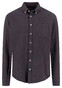Fynch-Hatton Solid Color Button-Down Overhemd Dark Chocolate