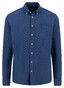 Fynch-Hatton Solid Color Button-Down Overhemd Navy