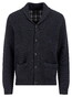 Fynch-Hatton Solid Color Buttoned Shawl Collar Vest Charcoal